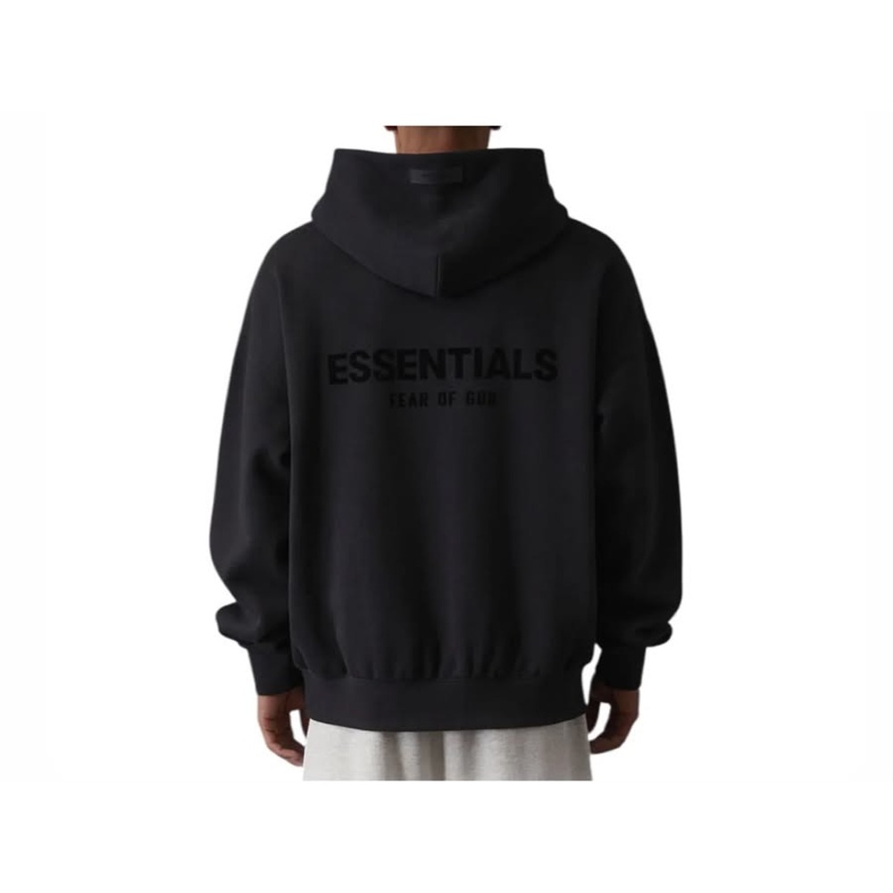 ESSENTIALS HOODIE SS22 STRETCH LIMO (espalda)