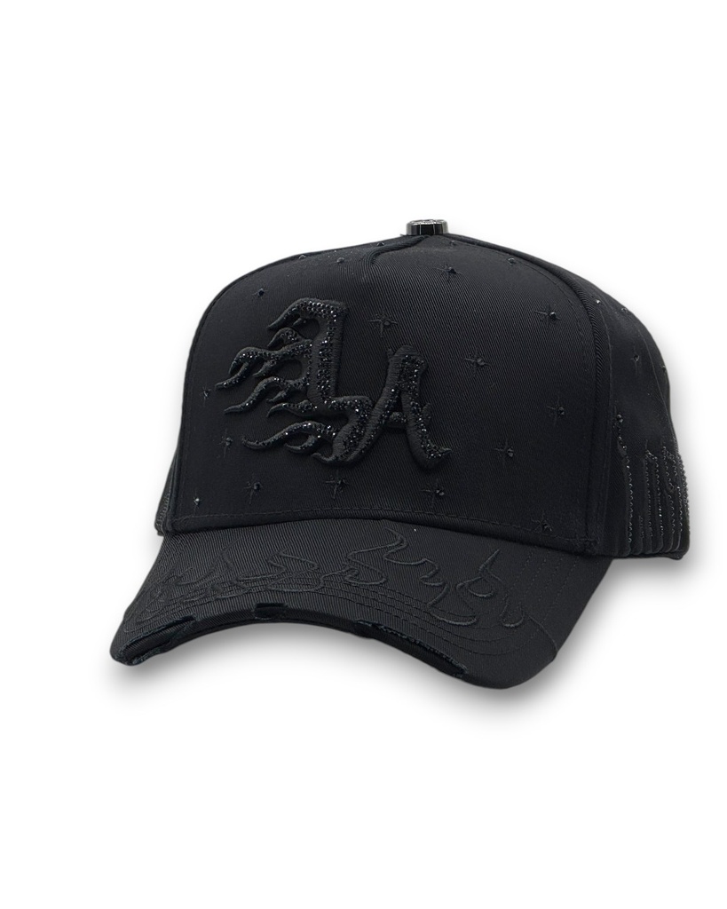 [BBGNENE26OS0300] BIG BOSS X KLAN HATS - LA FLAMES BLACK