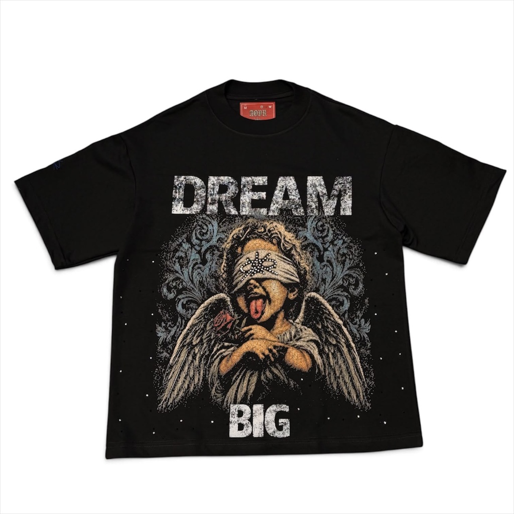 [AOAPLA26SM0010] ALL OVER PLAYERA DREAM BIG NEGRA (S)