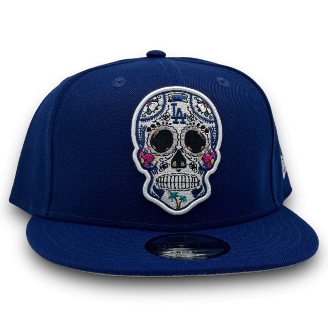 [NEGNERO26OS0118] LA CALAVERA BLUE SNAPBACK