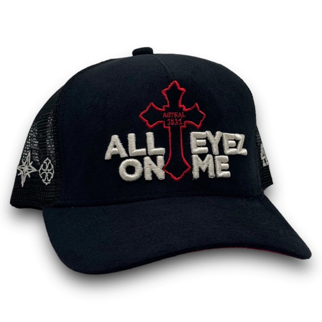 [ASGNEBL26OS0029] ALL EYEZ ON ME BLACK MESH