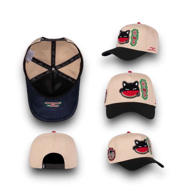 [JHGBENE26OS0100] WATERMELON CAT BEIGE BLACK