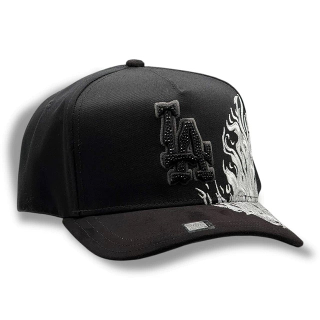 [MHGNEBL26OS0029] LA FLAMES BLACK VISOR SUEDE