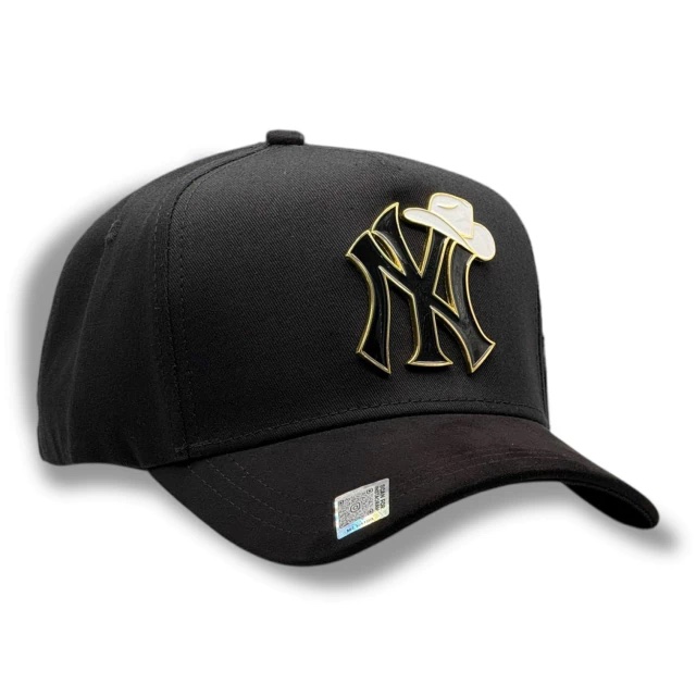 NY GOLDEN/BLACK VISOR SUEDE