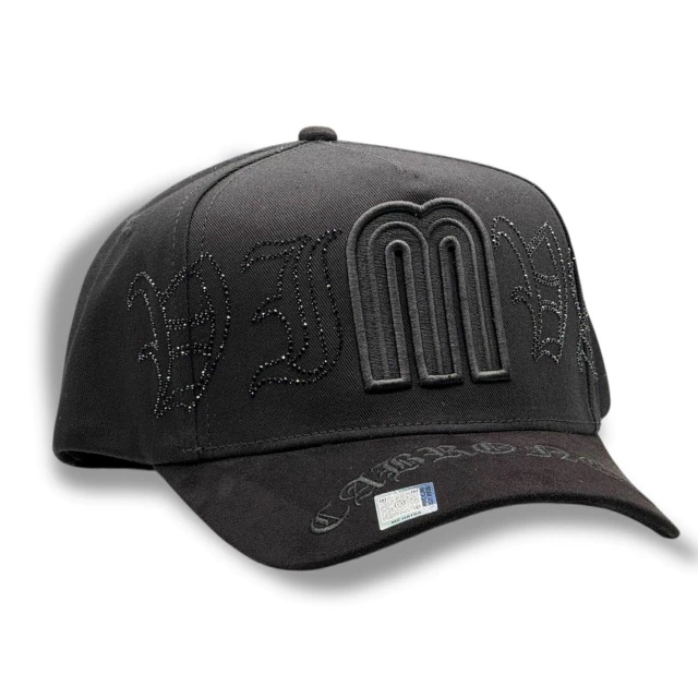 VMC "M" ALL BLACK VISOR SUEDE