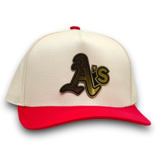 [PLGBERO26OS0010] ATLETHICS BEIGE RED PLACA